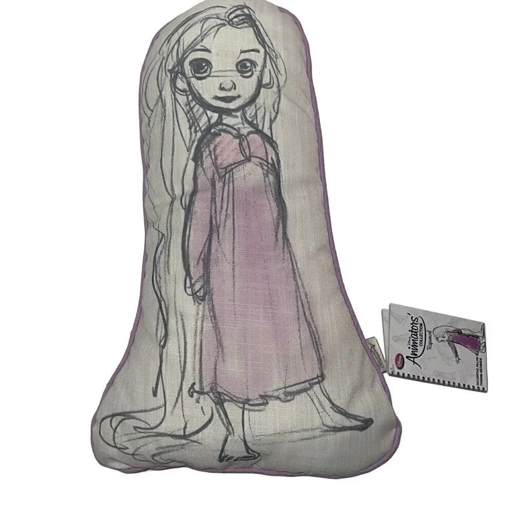 Disney Animators’ Collection Rapunzel Decorative Pillow Lavender Purple NEW